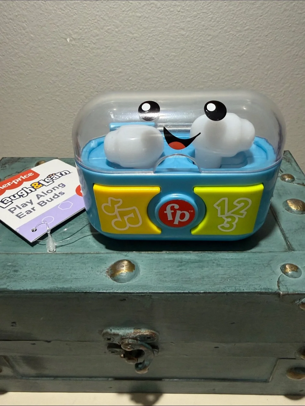 Fisher-Price Blue Laugh & Learn Play Along Ear Buds Toy